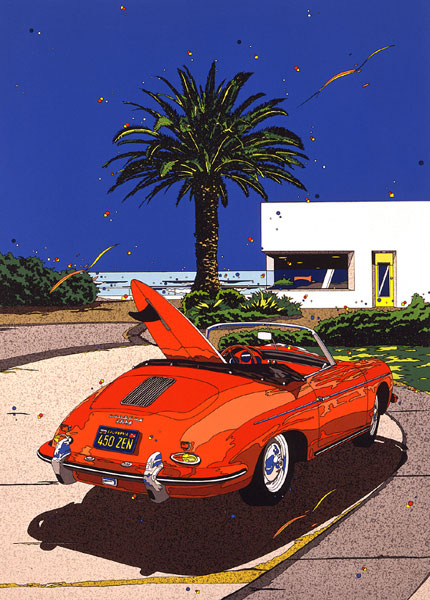 鈴木英人WATERS ポスター 現代人気画家ポスター作品！ 鈴木英人