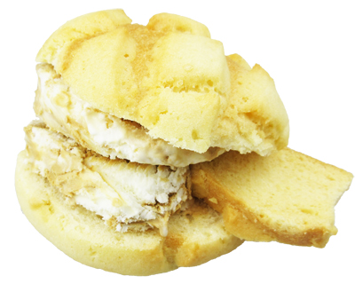 [新メニュー』メロンパンアイス キャラメルミルク