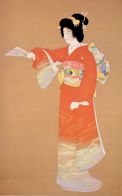 昭和レトロ 上村松園 芸妓 序の舞 リトグラフ 日本画 絵画 額縁 額装 美術 昭和レトロ 上村松園 芸妓 序の舞 リトグラフ 日本画 絵画 額縁 額装 美術