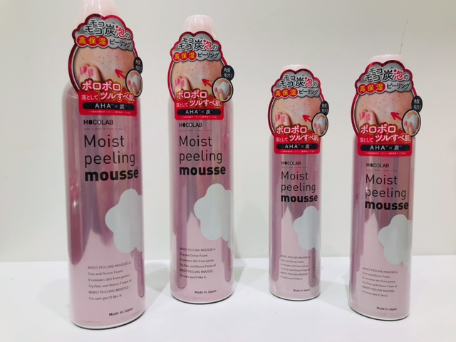 モコモコ炭泡の高保湿ピーリング♪AHA×炭の泡で、ポロポロ落としてツルすべ肌に☆モコラボのピーリングムースがセルレに新規入荷~♪