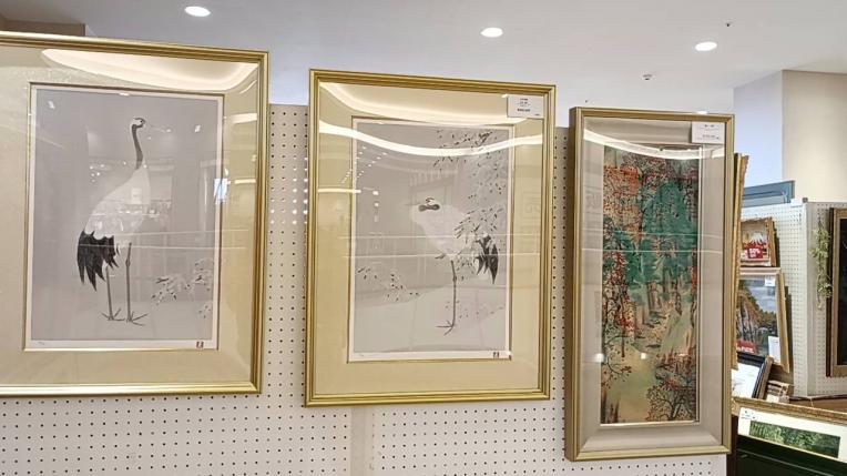 年末特別セール！「幸福」６０万→１５万　税込み　上村松篁２点セット　シルクスクリーン版画