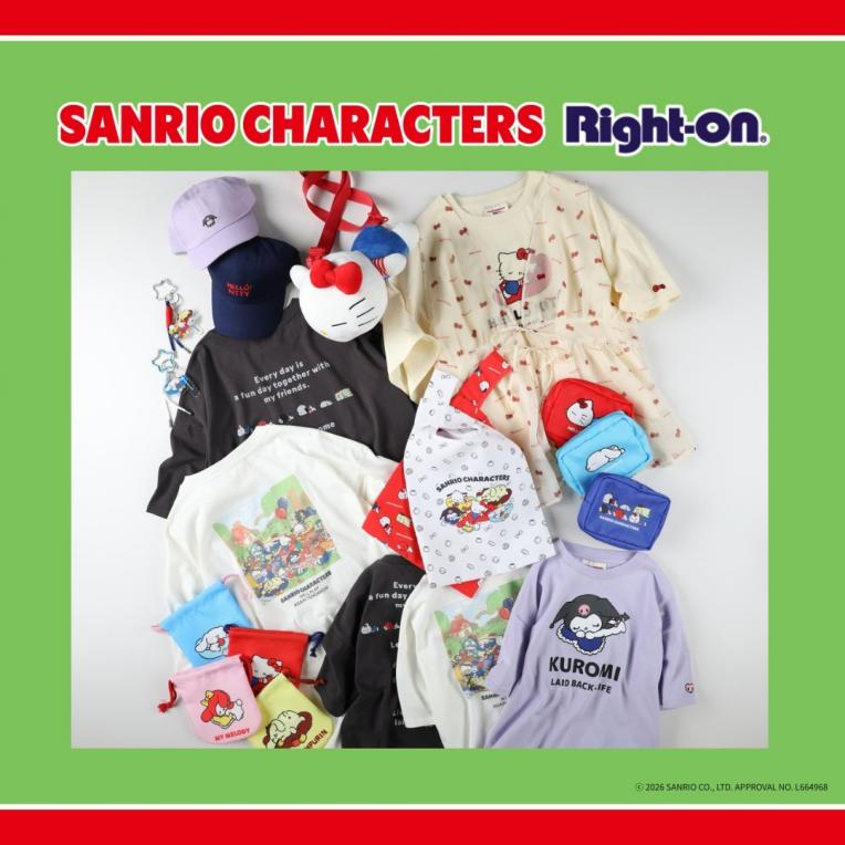【お知らせ情報】Right-on限定サンリオキャラクターズとのコラボレーションアイテム　店頭販売開始！