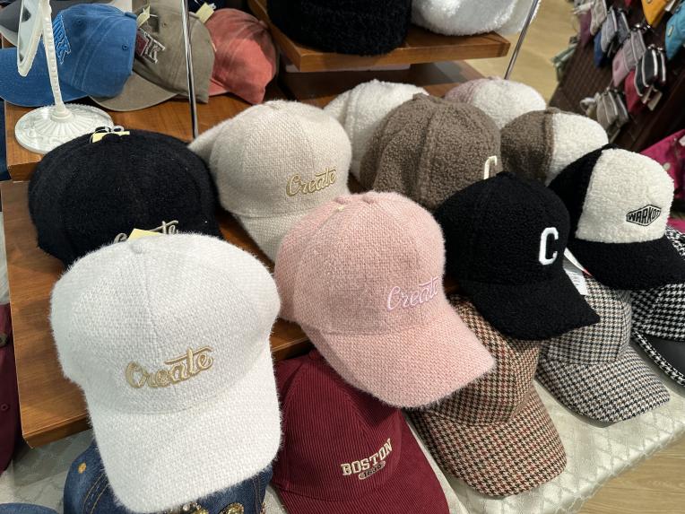 秋冬物帽子入荷！