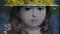 深澤邦朗　「チボリーナクッキー」のパッケージ画でおなじみの女の子版画あります。