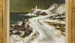 雪遊び！ピエリの湖畔は！！琵琶湖の小波の見える・聴こえる絵画ギャラリーは、１階世界の絵画ギャラリー