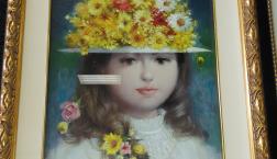 レオナルド･ダ･ヴィンチ｢モナ・リザ」のそばに、4才のリス組さんの女の子が。夢は、お医者さんになること。