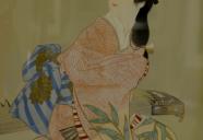 ほら、ホタルが・・・またホタルの季節がやってきました！上村松園日本画家のシルクスクリーン販売中です。