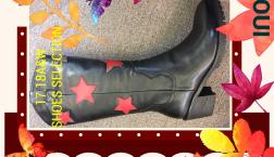 個性派SHOES SELECTION パッチワークレザーブーツ