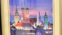 「月と妖精」月がとっても綺麗ですね！美しい版画はいかがですか？