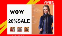 The third anniversary sale　vivien 20%OFF