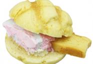 『新メニュー』メロンパンアイス パステルマーブル