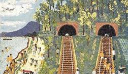 仲直り！どちらの道を選んでも、長いトンネルを抜けると新しい未来が待ってる！山下清「トンネルの見える風景」より