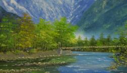 5/16「旅の日」奥入瀬・上高地・河童橋など油絵いかがですか？旅の思い出をに！