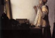 フェルメール「真珠の耳飾りの少女」　17世紀オランダ絵画黄金期　最も傑出した画家のひとり。において　シルクスクリーン！