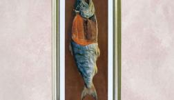 「黙食」で絵画観賞してみませんか？高橋由一「鮭」セリグラフ版画