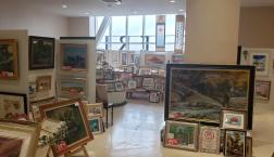 「苔のむすまで」渓流絵画　油絵