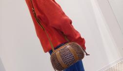 SONIA RYKIEL　レザー編み込みバッグ入荷❕