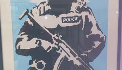 バンクシー　シルクスクリーン！「翼の生えた兵士」平和を願う戦士たち！