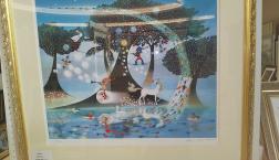 光りの時代　光のオーブ！藤城清治　リトグラフ・シルクスクリーン！