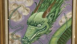 【愛・癒し・赦し、そして光】あなたを護る「福龍」ｈito画家　油絵原画P10サイズ！開運絵画！　龍ファン必見！