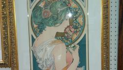 ミュシャ・ミニ版画ご予約ありがとうございます。届いておりますので、お早めに！