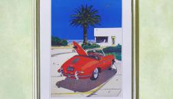 鈴木英人ポスター！　目で見る絵画！フックサービス！！