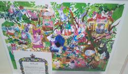 ホラグチカヨ版画！新入荷いたしました。「日本を楽しむ旅に出よう」など・・・深尾多加緒画家原画は、滋賀県の風景！