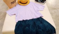 pallas palaceインディゴ染花柄スカート✾