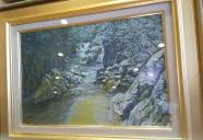 深尾多加緒画家「湖北の山」　原画油絵！8/18まで。