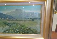 深尾多加緒画家「湖北の山」　原画油絵！8/18まで。