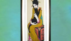 夢二・ミシャは「愛」を描いた！有名絵画　日本画・浮世絵シルクスクリーン！販売　（月・木曜日定休日）只今1点のみの特別価格！