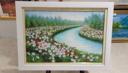 お彼岸にご先祖を迎え、感謝のお花を絵画でいかがですか？