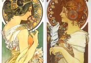 母の日に！アルフォンス・ミュシャシルクスクリーン！美しい絵画があなたをもてなします！！