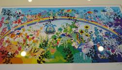 「雲の中に虹を見る」ペインティング　ヘブン！　絵画天国「世界の絵画ギャラリー」　絵画で癒し！空間に彩りを！