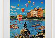 東北マイ　ハート「恋人たちのフェスティバル」シルクスクリーン版画　ヒロヤマガタ　滋賀県が誇る画家