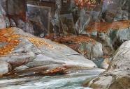 雲の中に虹を見る！藤田嗣治版画！