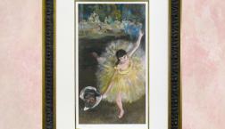 ドガ　印象派「アラベスクの幕切れ」「エトワール」シルクスクリーン版画の美しさ　その他カタログからも予約できます。