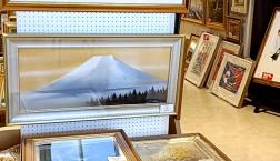 富士山　穏やかな日本一の山　心に刻む風景！原画　日本画！　版画！