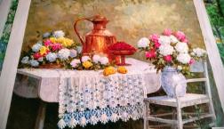 あなたのお好きな額で　人気画家の油絵原画を楽しみませんか？　