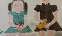 小倉遊亀 シルクスクリーン版画 「姉妹」「椿」滋賀県が誇る画家の絵画!