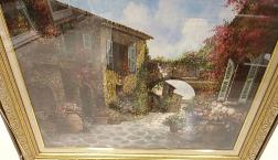 ミラノ　１９５５年生まれ　アレックス・ブーン油絵　ヨーロッパの風景画　入荷