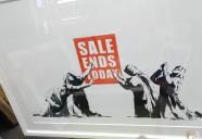 ホワイトデーセール！バンクシー絵画はいかがですか？　白いホワイトスター版画ミュシャ！