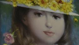 3/3雛祭り　チボリーナでおなじみ深澤邦明　かわいい女の子版画！