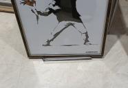 バンクシーポスター。話題のお絶えない画家　人の心にメッセージ！版画もあります。