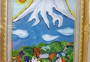 日本の桜　油絵　割引きセール！　空間でお花見会！はいかがですか？