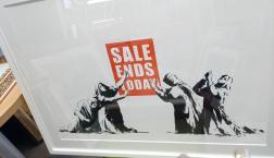 バンクシー　シルクスクリーン版画有名！