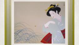 「新蛍」上村松園シルクスクリーン版画有名　