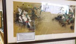 台風にも負けない！尾形光琳「風神雷神」・馬堀喜孝「七福神」・原画　深尾多加緒「漁船」・笹倉鉄平シルクスクリーンなど沈まない船！