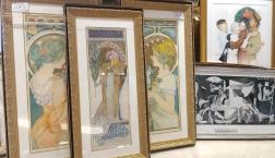 当店でのお買い上げ以外の無断の写真撮影はお断りいたします。サラ・ベルナール主人公　女王「ジスモンダ」とナツメヤシ。シルクスクリーン版画！