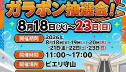 夏休み限定ガラポン抽選会！